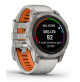 Fenix 7 Pro – Sapphire Solar Edition Titanium with Fog Gray/Ember Orange Band - 010-02777-21 - Garmin